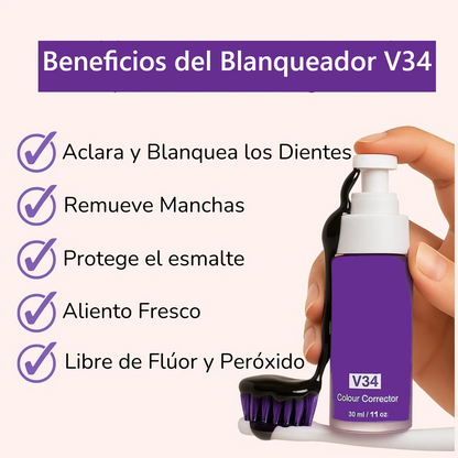 BlanColor v34  Blanquedor Dental en 5 Minutos, BriGlow