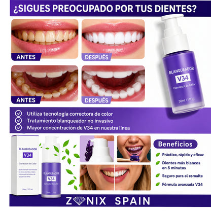BlanColor v34  Blanquedor Dental en 5 Minutos, BriGlow